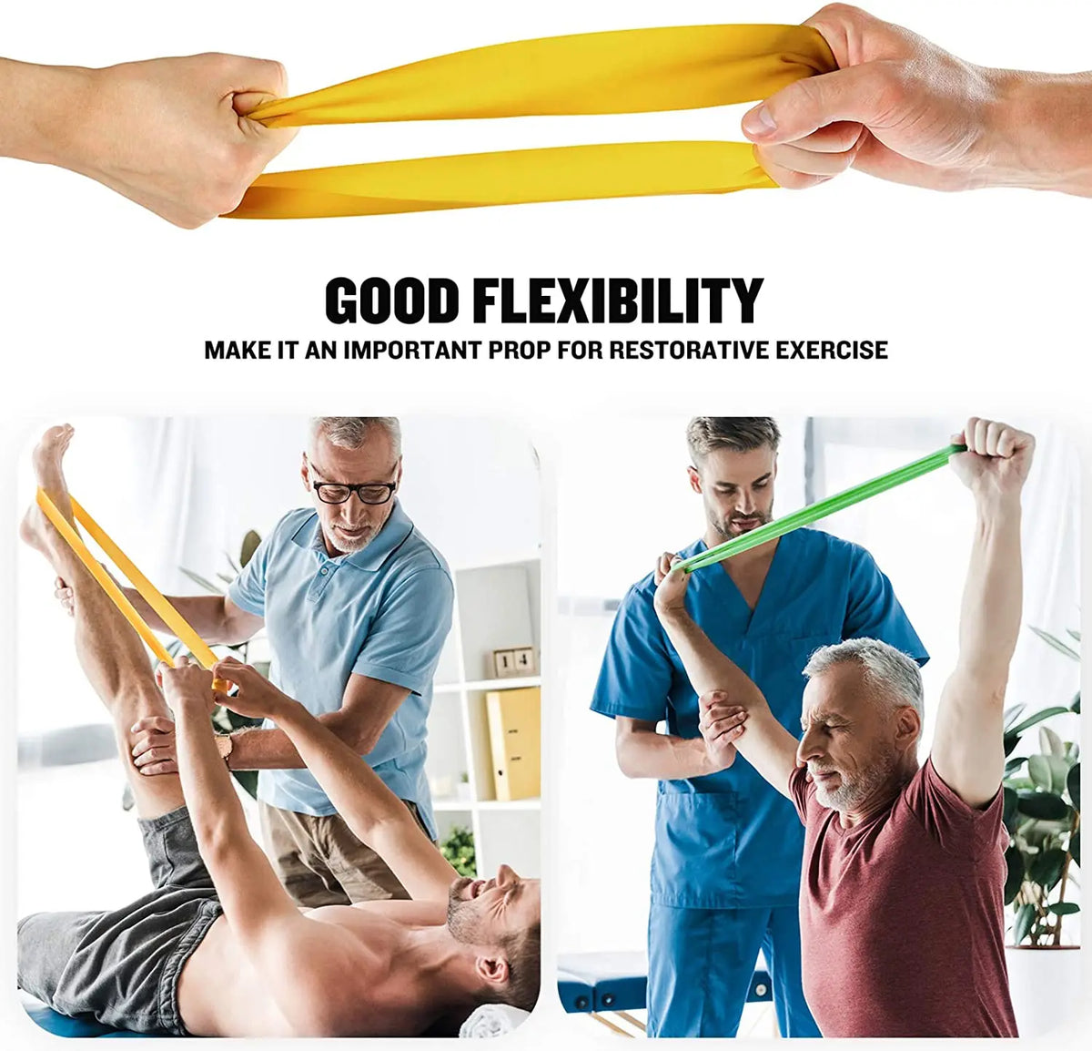 Resistance Bands Set (5 Stuks) – Fitness Elastieken – Booty Bands – Thuis Workout – Krachttraining & Yoga – 5 Weerstandsniveaus