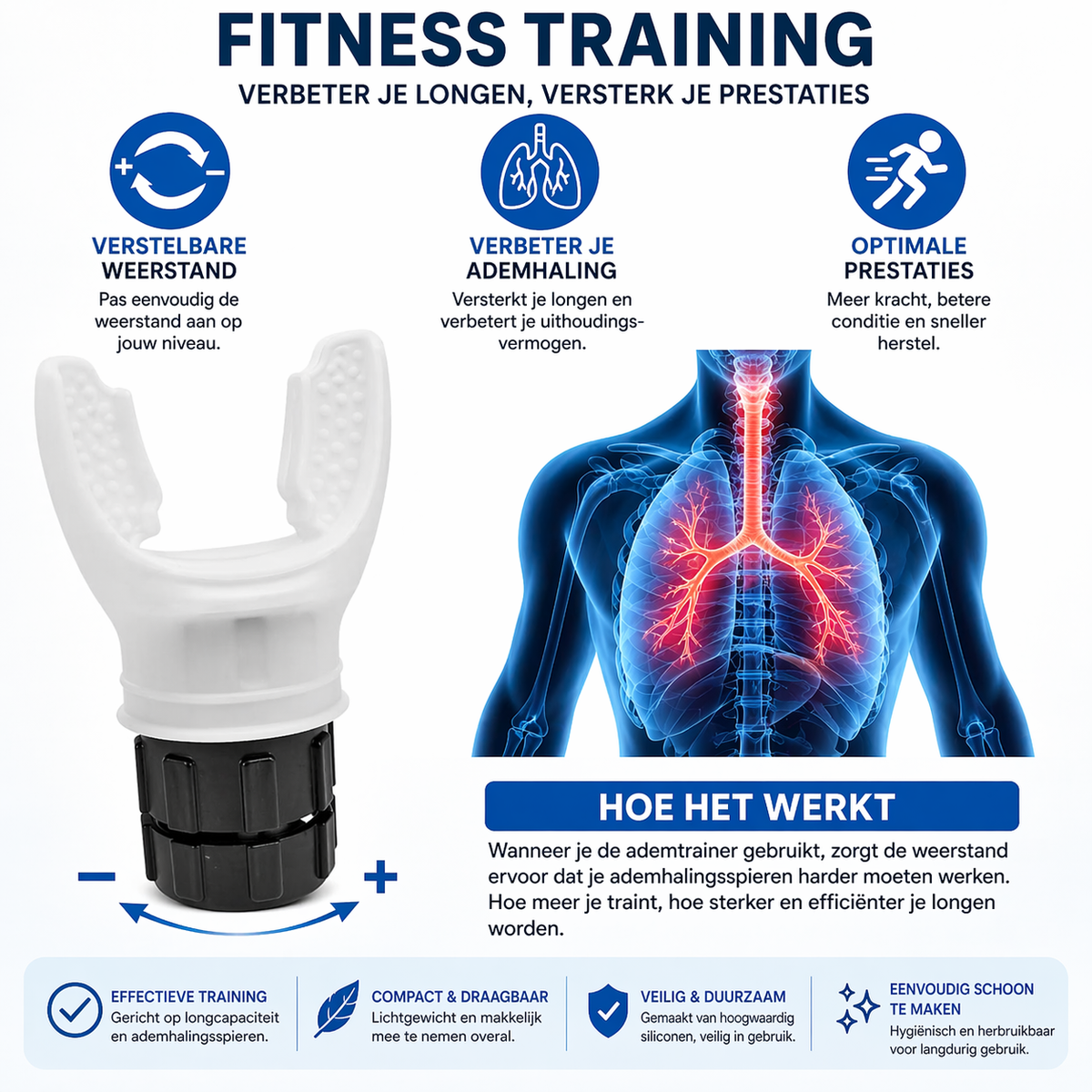 Ademtrainer – Versterk Je Longcapaciteit & Uithoudingsvermogen